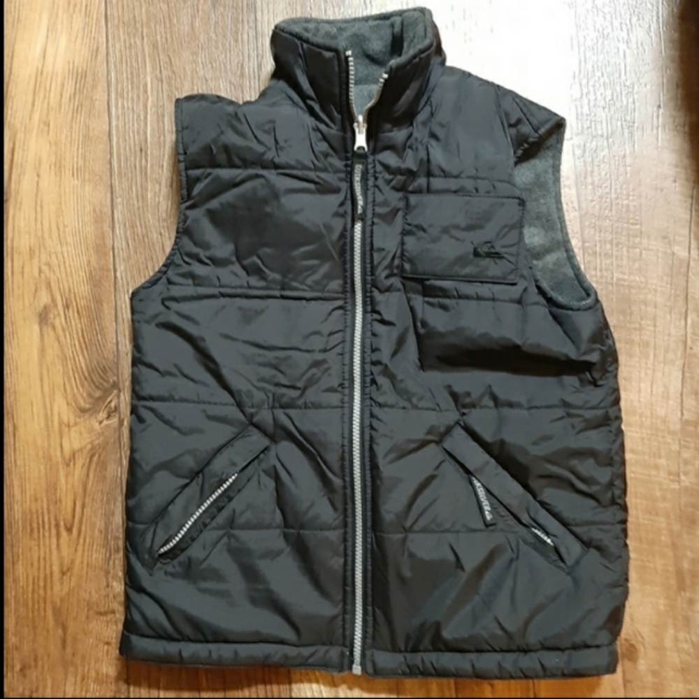 REVERSIBLE Quicksilver Snow Ski Vest Black Small